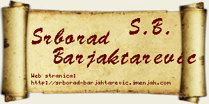 Srborad Barjaktarević vizit kartica